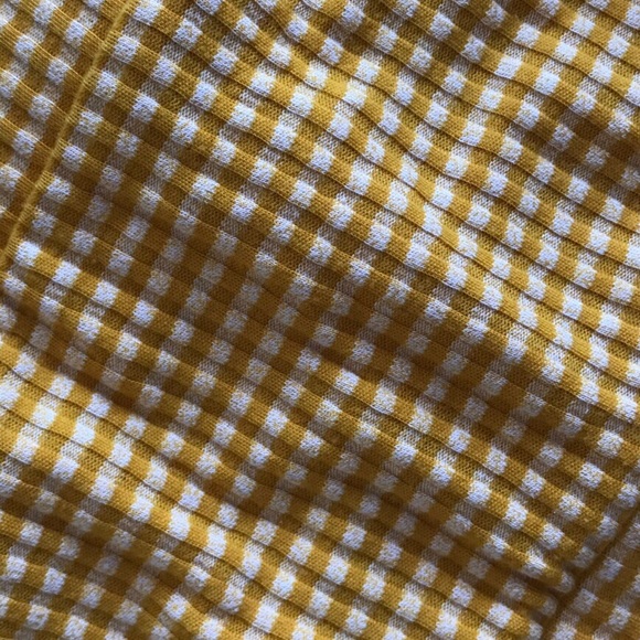 Mustard yellow gingham tube top - Picture 2 of 2